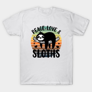 Love, Peace and Sloths T-Shirt